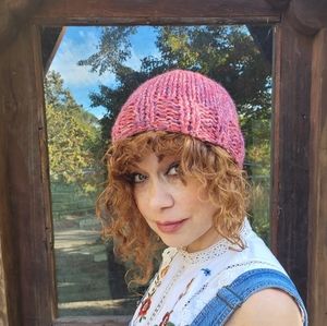 OOAK bulky yarn wool beanie